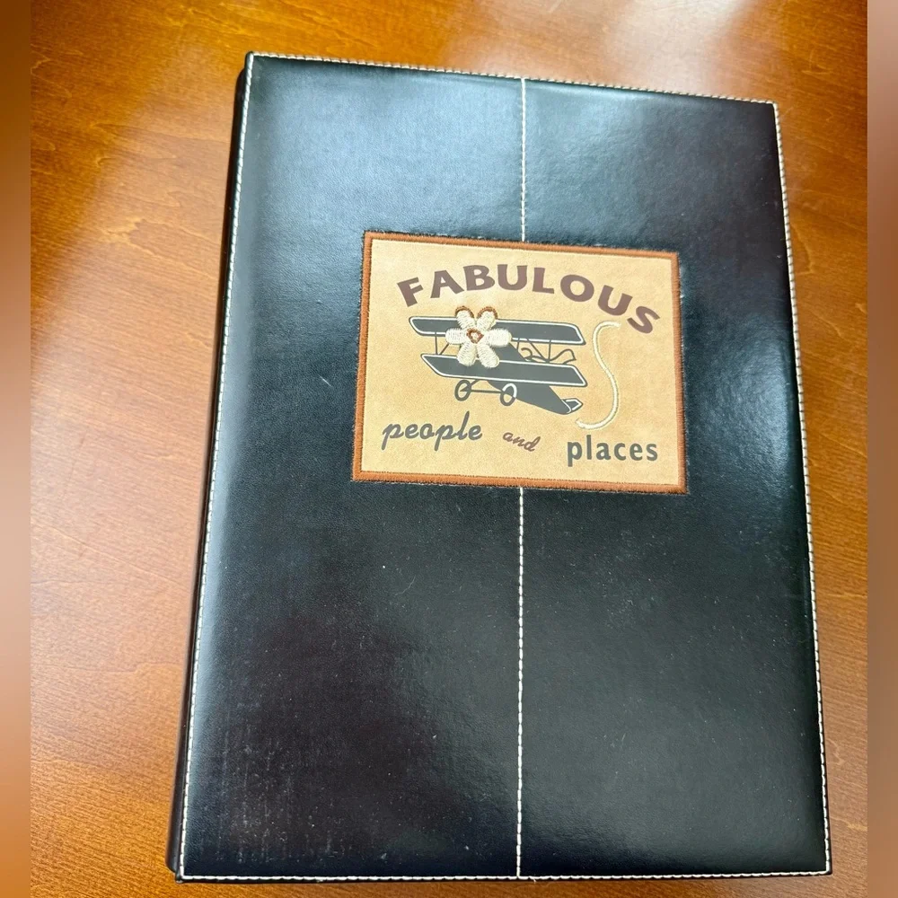 Genuine leather 4x6 photo album